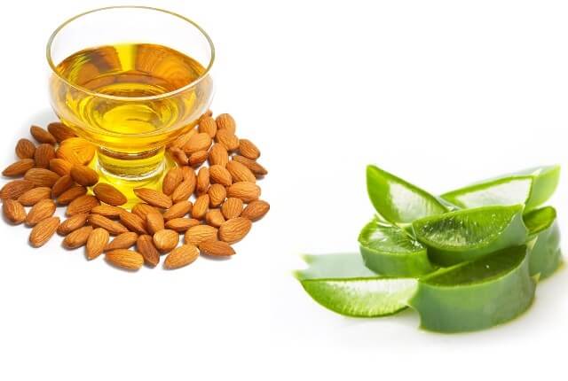 ترکیب آلوورا و روغن بادام تلخ برای مو